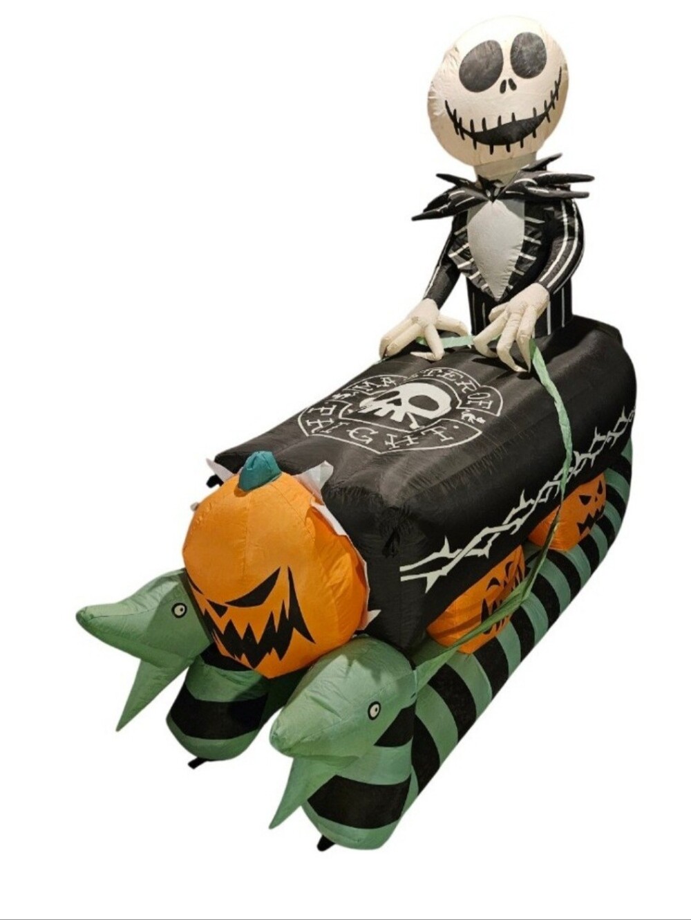 Nightmare before christmas Jack Skellington in Coffin Sleigh inflatable